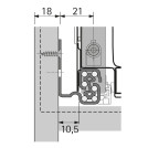 Prowadnica Quadro V6 Silent System 420 mm obciążenie 20 kg