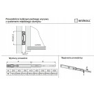 Prowadnica kulkowa z dociągiem Sevroll H-45mm L-250mm 04896