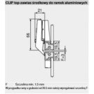 Aventos HF zawias środkowy do ramki BLUM 78Z550AT