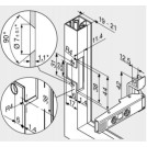 Zawias BLUM aventos HF górny 120 ramka 72T550A