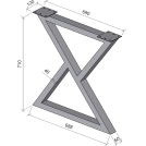 Noga do stołu K 60x40 H-710