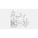Zamek GTV CF 138 kwadrat z kluczem komputerowym chrom ZZ-CF-138-01