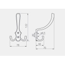 Wieszak meblowy A0 K24 Czarny GTV WZ-A0-K24-20